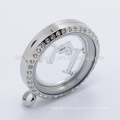 New Fashion 22mm Eu te amo Prata privada Flutuante Janela Pratos Para 30mm Glass Lockets